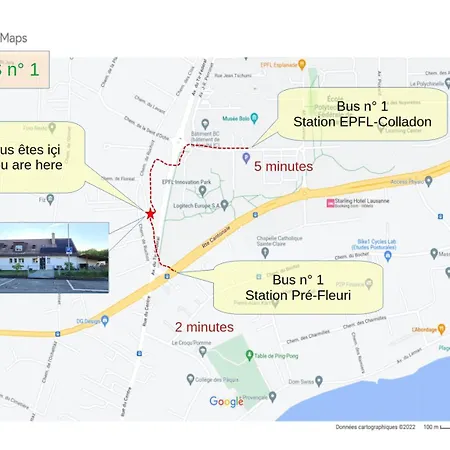 2br Confortable - Fast Wifi - Epfl - Swiss Tech - La Rts - L'unil - Parking Apartament